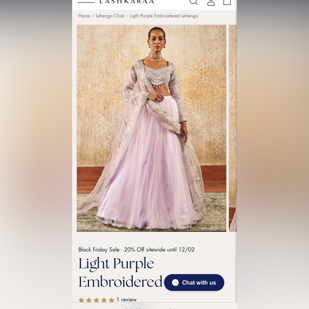 Purple/lavender Lehenga